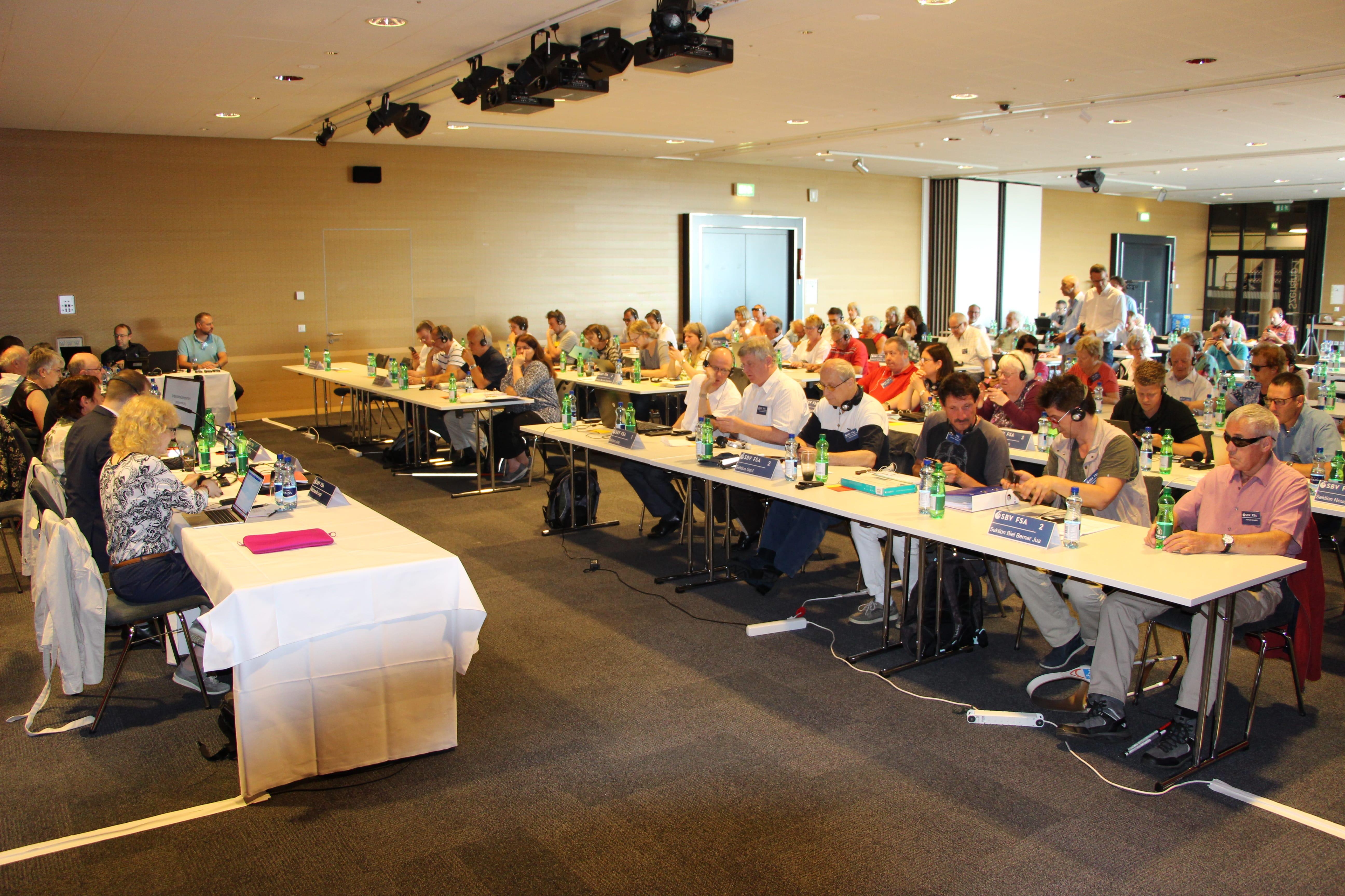 Für die SBV-Delegiertenversammlung 2018 tagten der Verbandsvorstand und die versammelten Delegierten im Kursaal Bern.