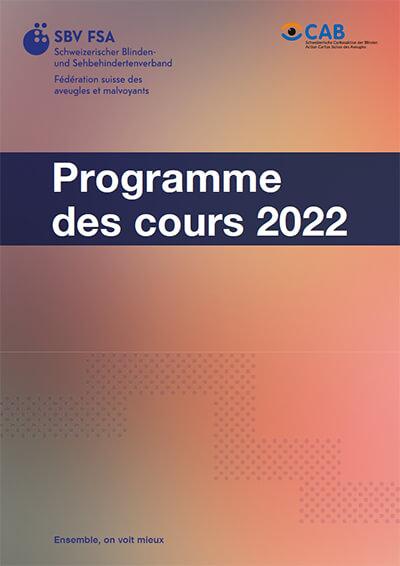 Photo de couverture programme du cours 2022