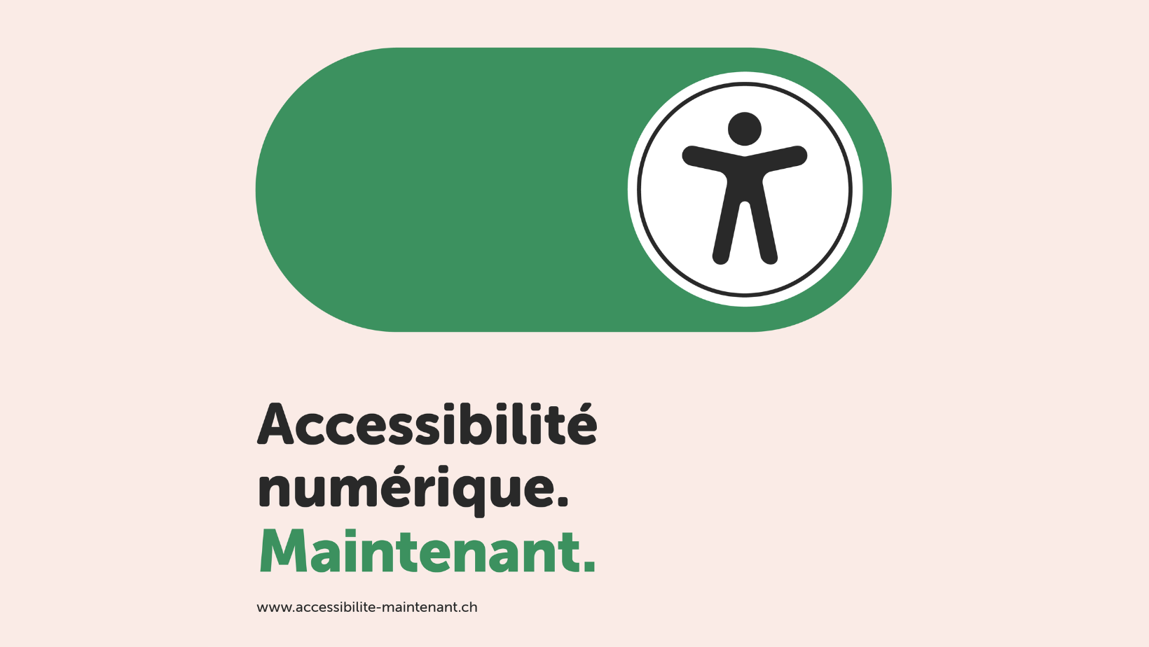 Le logo de la campagne accessibilité numerique - maintenant.
