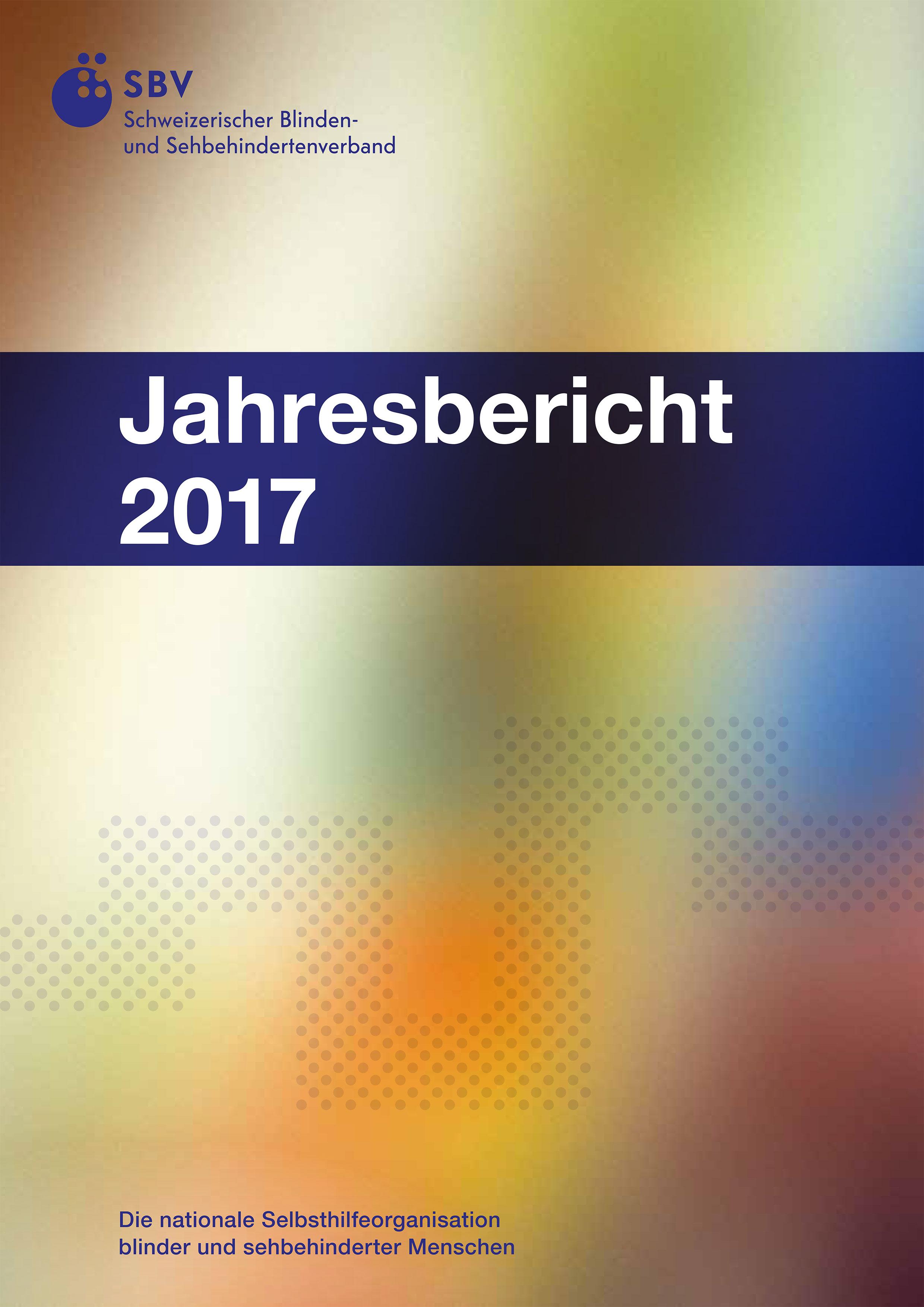 Titelseite des Jahresberichts 2017